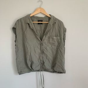 Abercrombie canvas button up